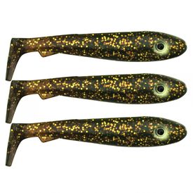 McRubber Big Bass (3-pack) - Motoroil Glitter