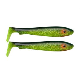 McRubber 21cm (2 pack) - Black'n Chartreuse