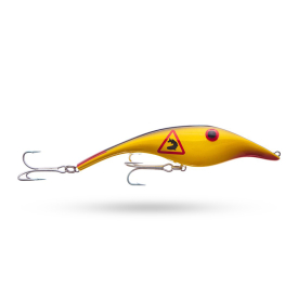 Yellow Fish Road Sign