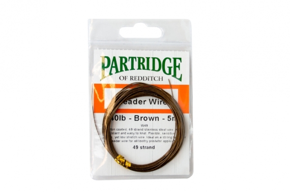 Partridge Bauer Pike Leader Wire 40lb - Brown in der Gruppe Haken & Zubehör / Vorfächer & Vorfachmaterial / Vorfachmaterial bei Sportfiskeprylar.se (ph-aw49-40-5b)