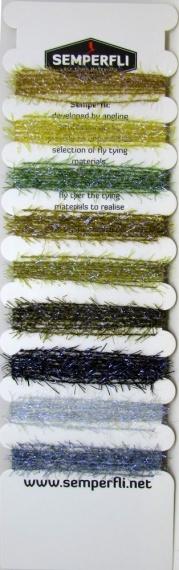 Semperfli Straggle String Mixed Pack - Naturals Collection in der Gruppe Haken & Zubehör / Fliegenbinden / Fliegenbindematerial / Garn & Chenille bei Sportfiskeprylar.se (sem-straggle-mix-nat)