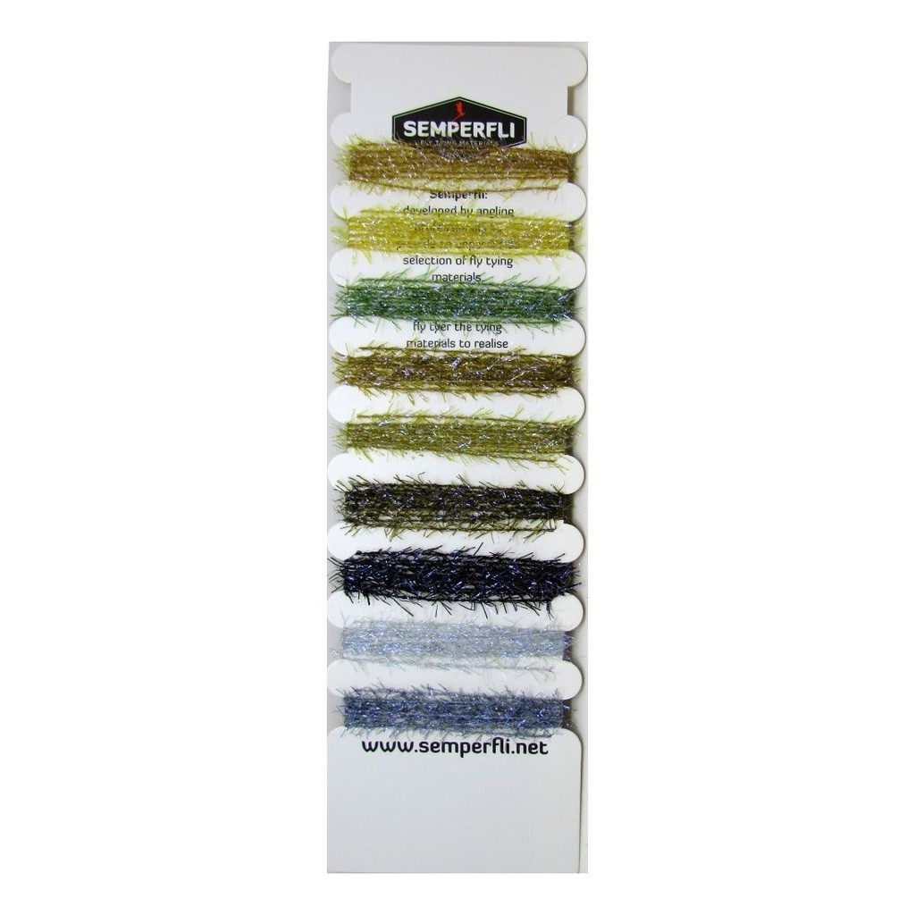 Semperfli Straggle String Mixed Pack - Naturals Collection in der Gruppe Haken & Zubehör / Fliegenbinden / Fliegenbindematerial / Garn & Chenille bei Sportfiskeprylar.se (sem-straggle-mix-nat)