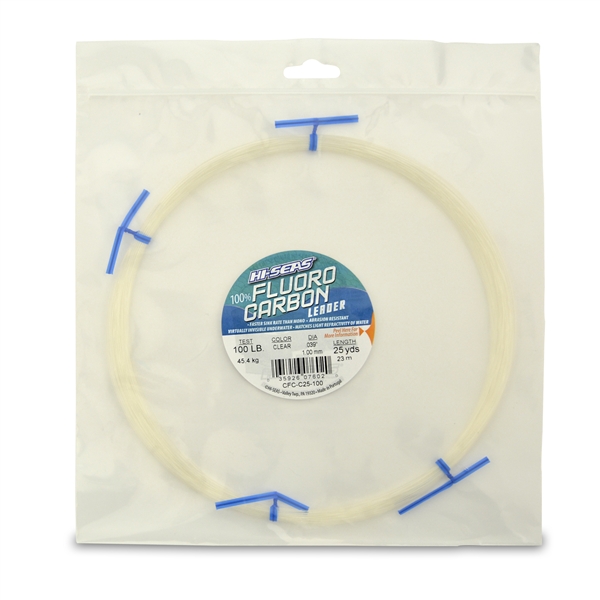 HiSeas 100 Fluorocarbon Leader, 45.4kg, 1.00mm 23m Sportfishtackle.de