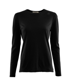 Aclima LightWool Undershirt Long Sleeve Jet Black L