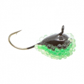 Blue Fox Raindrop With Eye Fluo Epoxy & UV 8, Schwarz/Grün