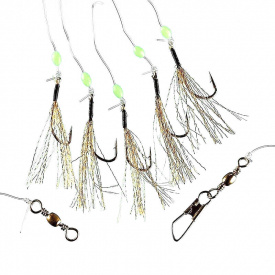 Fladen Sundet Herring 5 Haken Gr. 1/0, Orange