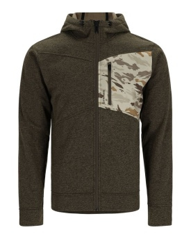 Simms CX Hoody - Full Zip Dark Stone/Ghost Camo Stone L