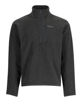 Simms Rivershed Quarter Zip Black Heather L