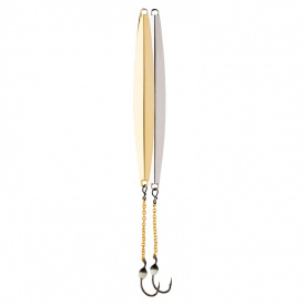 VMC Slim-Finn Ice Jig 70mm 7g - Gold/Silver
