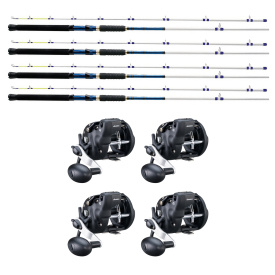 Okuma Magda Finn 7'0 15-30lbs w. Magda Pro 20DXT Trolling Combo 4-Pack