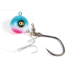 Fladen Deadbait Halibut Rig, 400g Blue/Pearl/Pink, 12/0 & 4/0 Hook