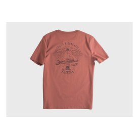 Lemmel T-shirt Camp Guten - Heritage Brown/red with backprint