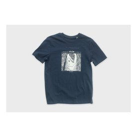 Lemmel T-shirt Moby Deep Sea organic cotton - Navy w white print