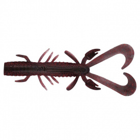 Daiwa Bait Junkie Risky Critter 7,6cm (6stk.) - Ghost Black Red Belly