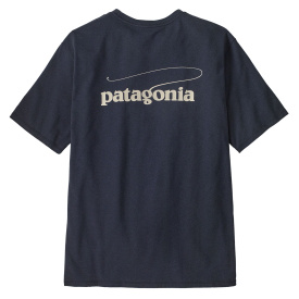 Patagonia M's Casting Logo Responsibili-Tee Smolder Blue