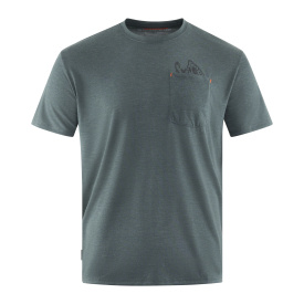 Grundéns Species Pocket Tee Deep Forest Heather