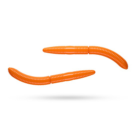 Libra Lures Fatty D'Worm 75 No Scent (8-pack) - Hot Orange