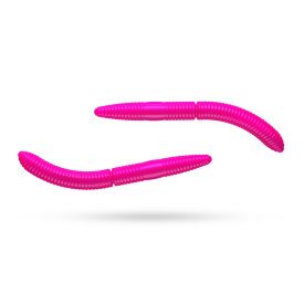 Libra Lures Fatty D'Worm 75 No Scent (8-pack) - Hot Pink