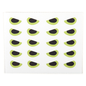 Angry Predator Eyes Chartreuse 6mm