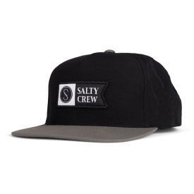 Salty Crew Alpha Tech 5 Panel Black/Coffee