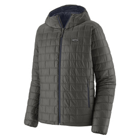 Patagonia M's Nano Puff Fitz Roy Trout Hoody Forge Grey