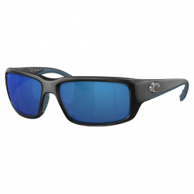 Costa Fantail Matte Black Blue Mirror 580P
