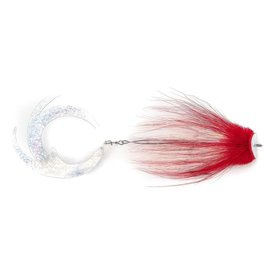 Vision Pike - Waterpusher Red/White Weighted fly #6/0