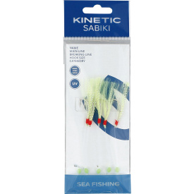 Kinetic Sabiki Nordic Mackerel #1/0 0.60mm 130cm - Chartreuse/Crystal Flash