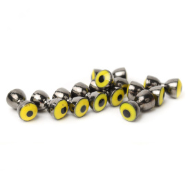 Real Eyes 6.3mm - Black Nickel / Yellow eye