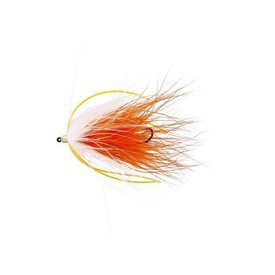Marabou Worm White/Orange # 8