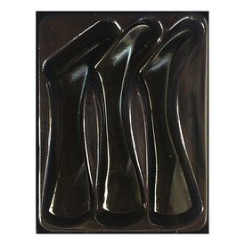 Headbanger Shad 22cm Replacement Tails (Paddlar), Black