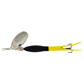 Westin Fc Downstream #4 20g - Black/Flouro Yellow Silver Blade