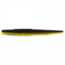 Westin Ned Worm 7cm, 3g (7-pack) - Black/Chartreuse