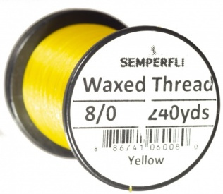 Semperfli Waxed Thread 8/0 - Yellow