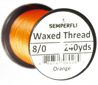 Semperfli Waxed Thread 8/0 - Orange