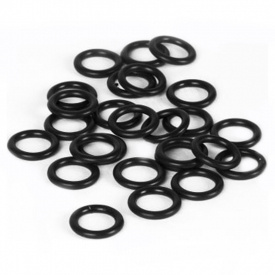 X Zone Wacky Rigging O-rings, 3'' & 4'' Stick Baits (25pcs) - Black