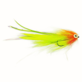 Bauer Pikefly deceiver 4/0 Einzelhaken, Red Chartreuse