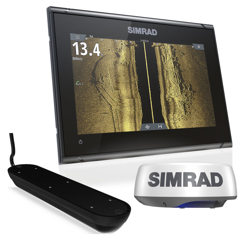 Simrad GO9 XSE mit Active Imaging 3-i-1-givare & HALO20+-radar