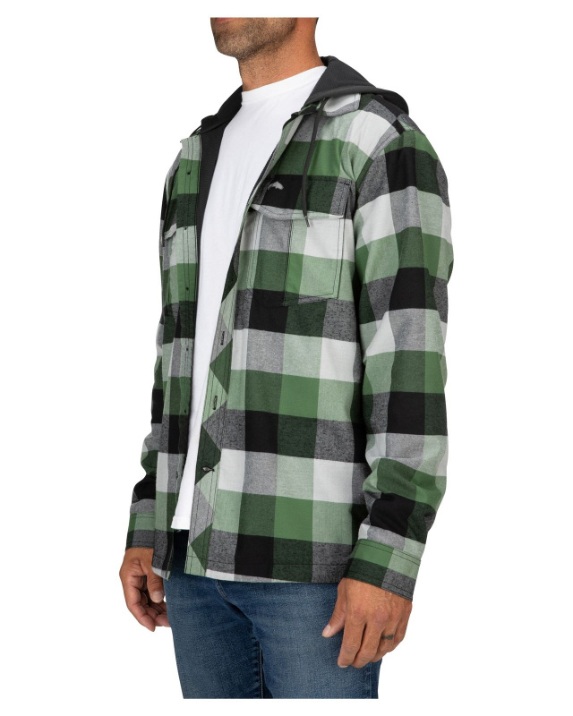green buffalo plaid jacket