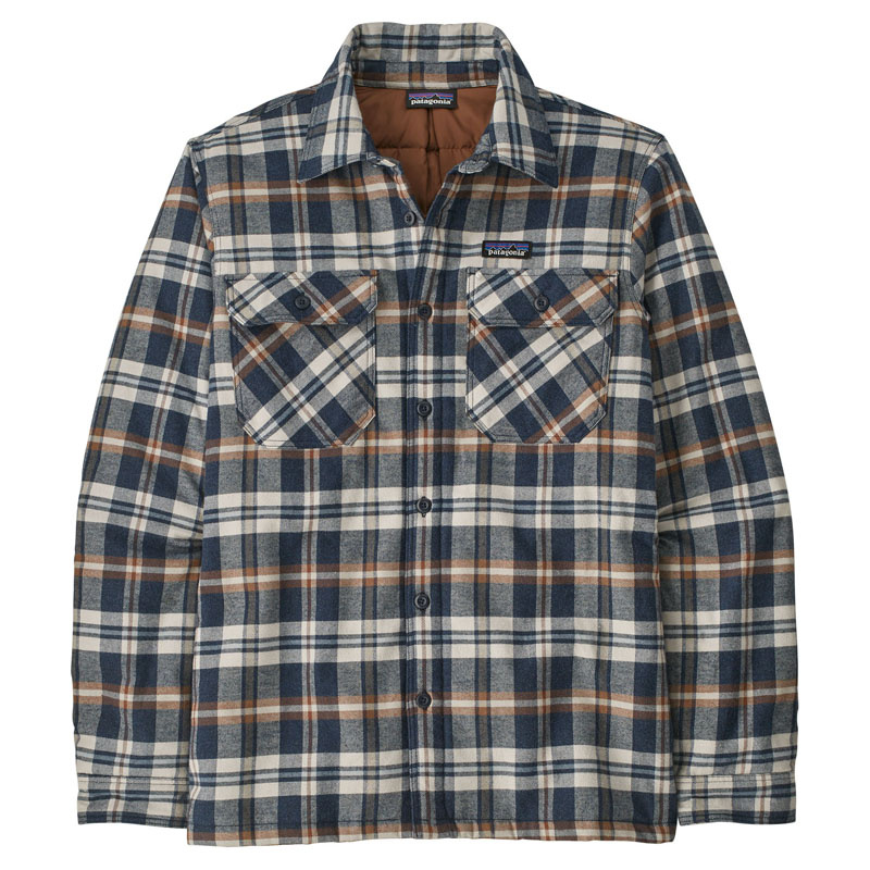 Patagonia M\'s Insulated Org Cotton MW Fjord Flannel Shirt FINN