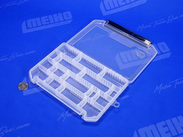 Meiho Tackle Box Adjustable Compartments 205x145x28mm - Clear