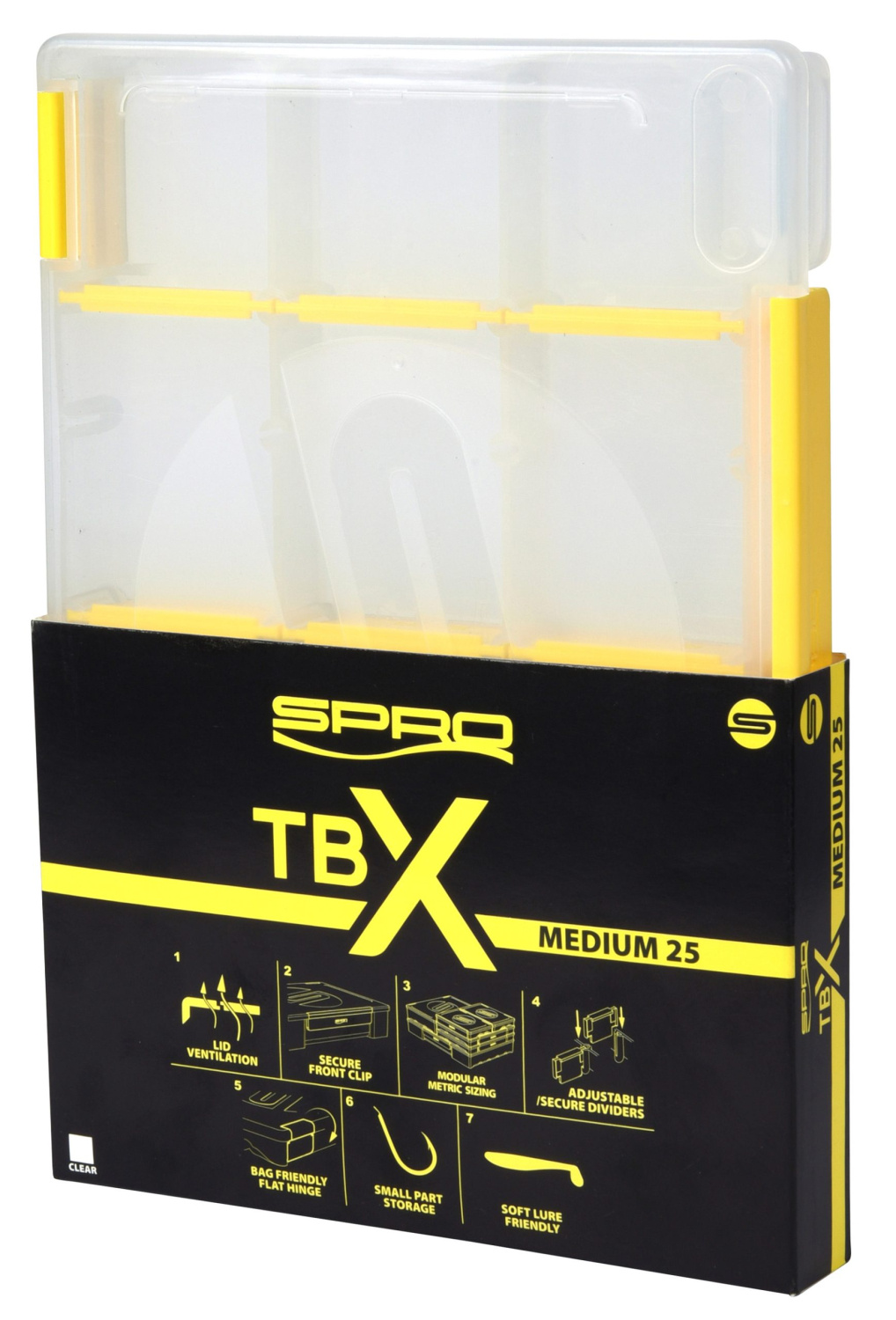 Spro Tackle Box Range 25M Clear - 25x17,5x2,5cm