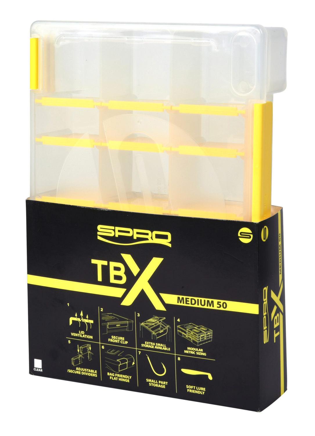 Spro Tackle Box Range 50M Clear - 25x17,5x5cm
