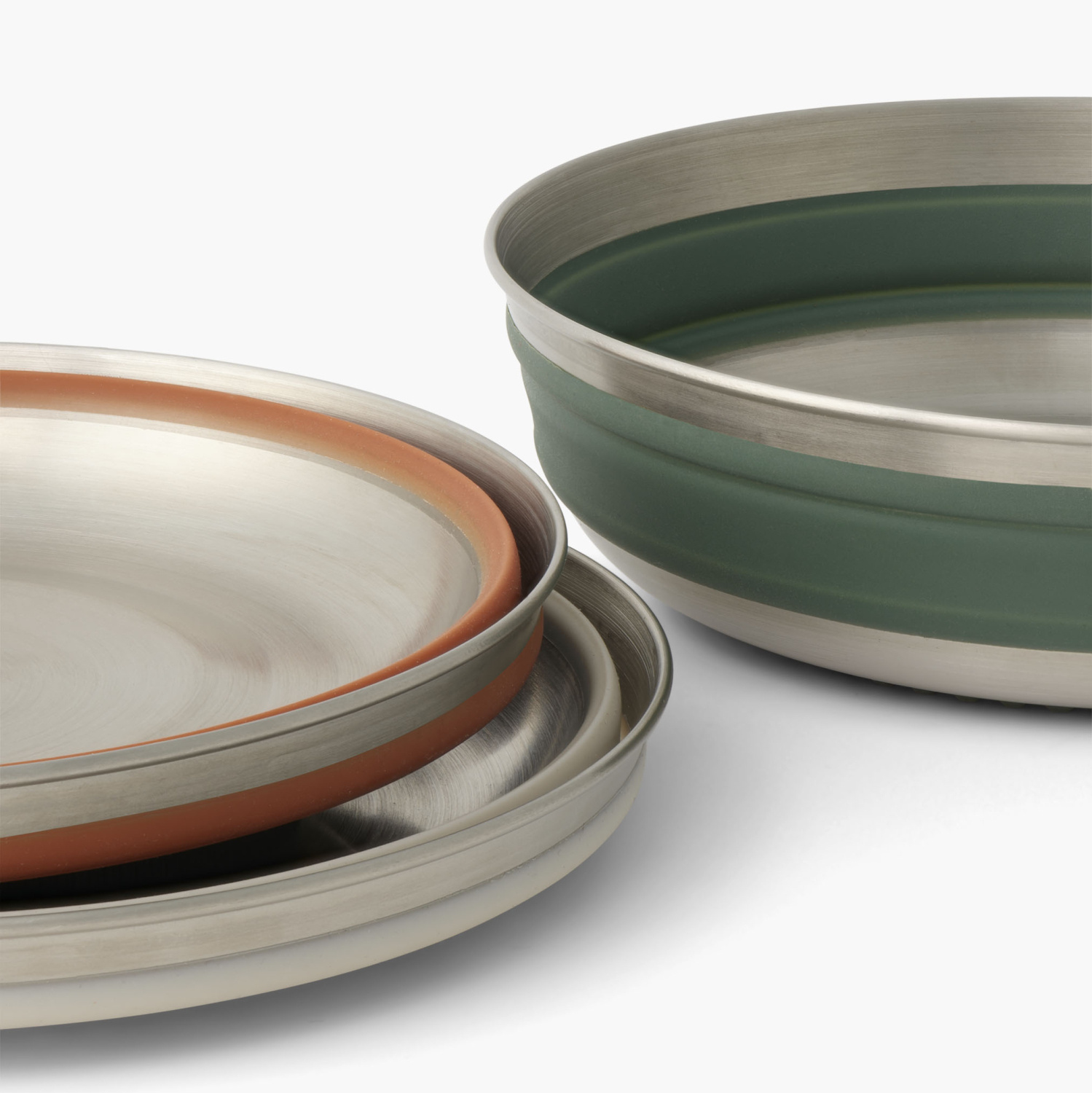 Sea To Summit Detour Stainless Steel Collapsible Bowl M Green