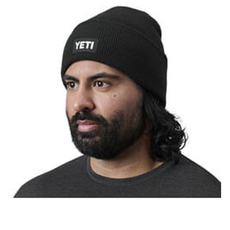 Yeti Logo Badge Knitted Black