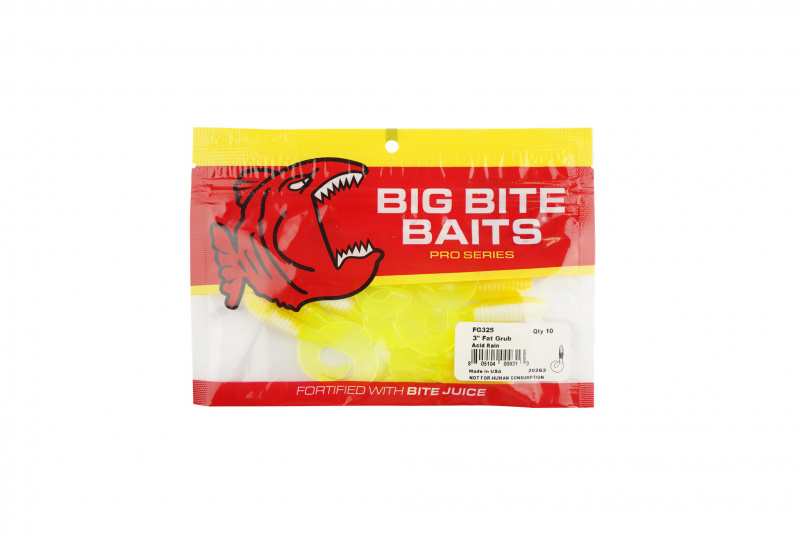 Big Bite Baits Fat Grub 3.0 (10-pack)