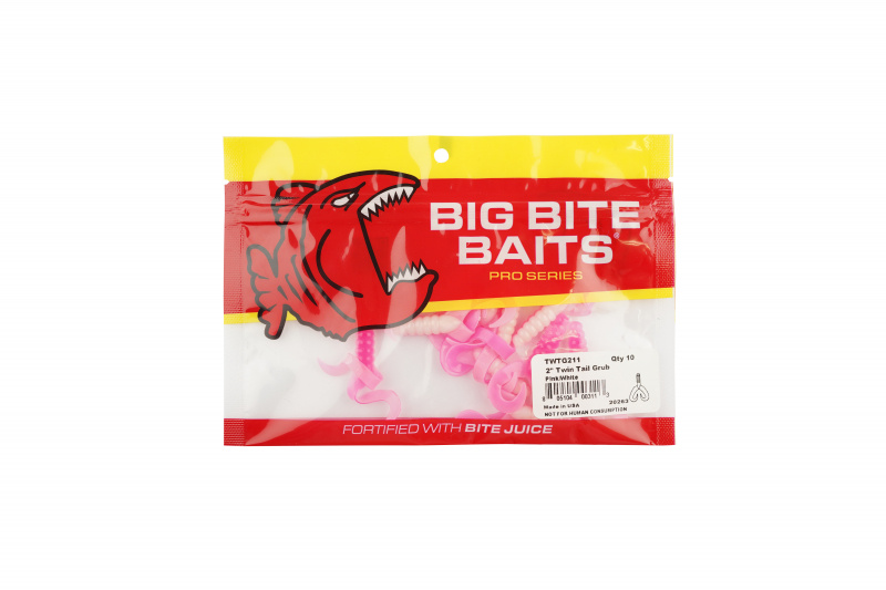Big Bite Baits Twin Tail Grub 4.0 (10-pcs)