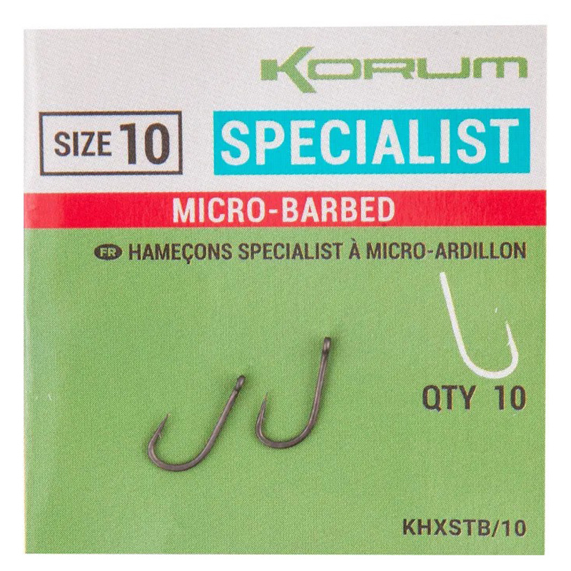 Korum XPERT Specialist Micro Barbed Hooks