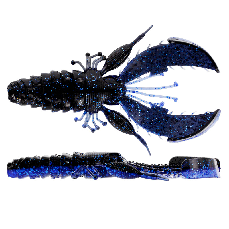 Westin CreCraw Creaturebait 10cm 12g - Black/Blue (4-pack)
