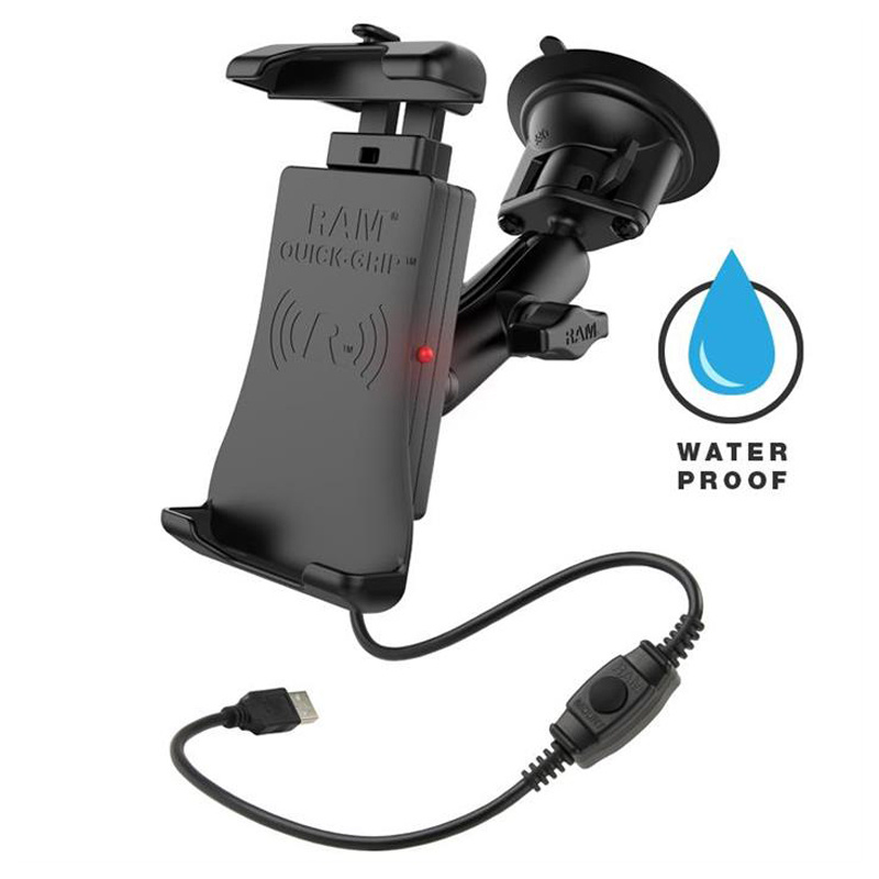 RAM Mounts Quick-Grip Wireless w. Suction Cup Mount 